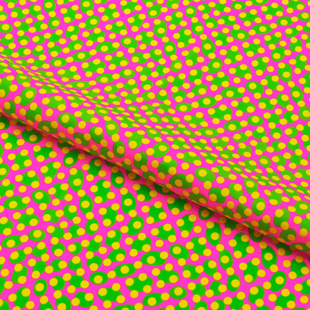 Lava Lamp Dots Printed Spandex Fabric | CDW