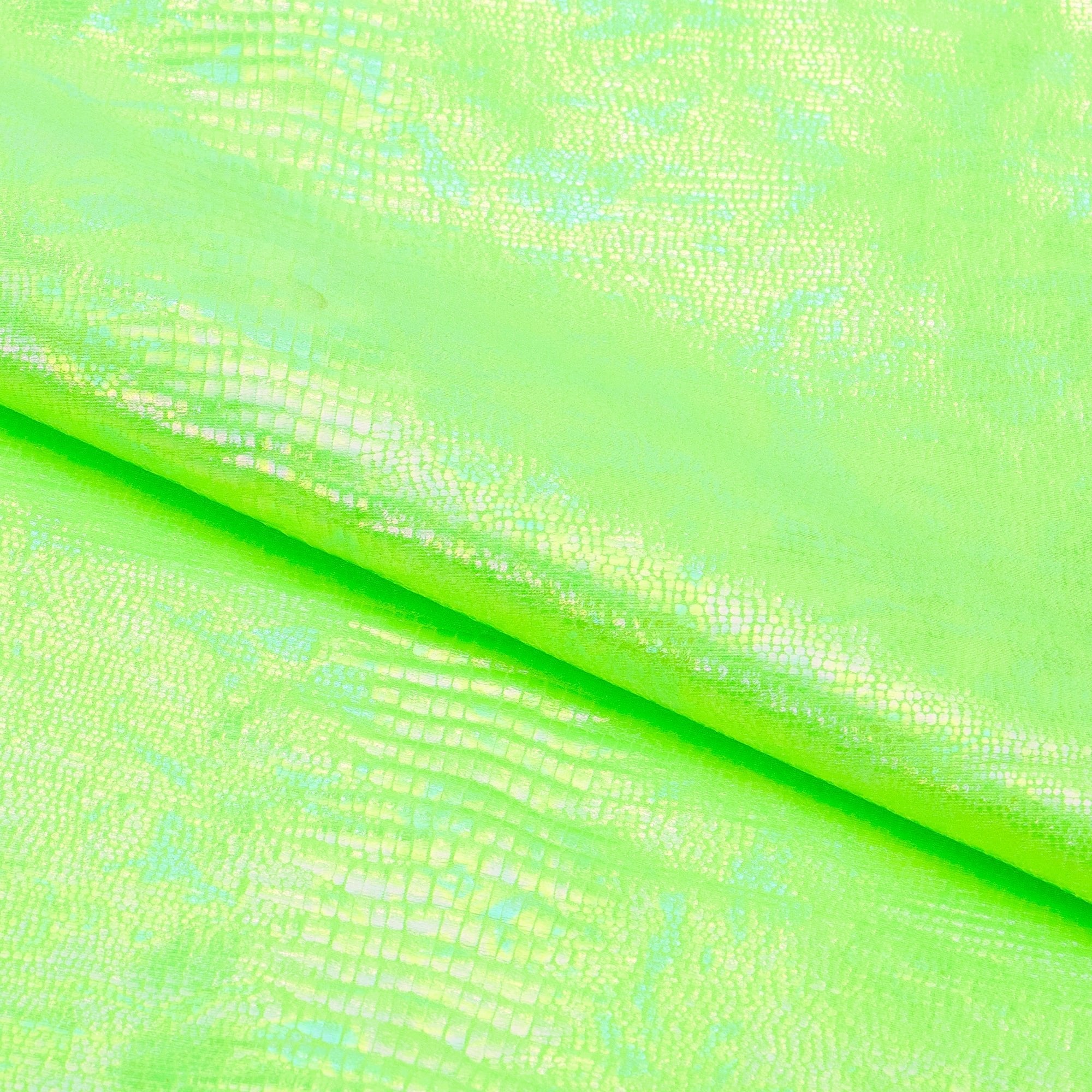 Oil Slick Python Hologram Spandex Fabric | CDW