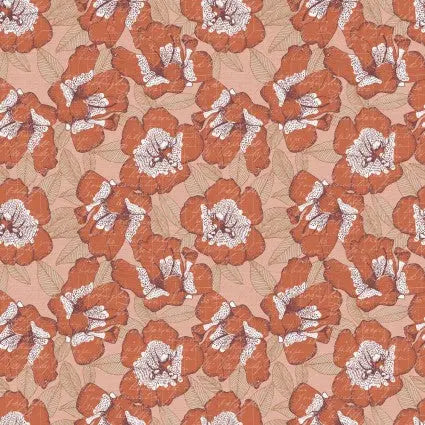 118" Bud To Bloom Azelias Pink Wideback Fabric per yard