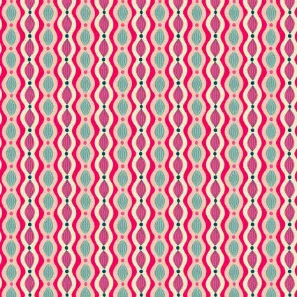 118" Paradise Birds Chain Pink Wideback Fabric per yard