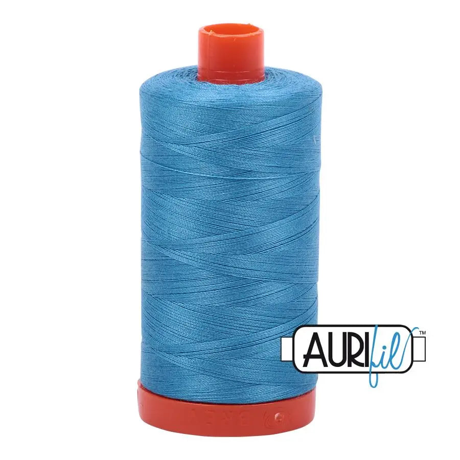 1320 Bright Teal Aurifil Cotton 50wt Large Spool