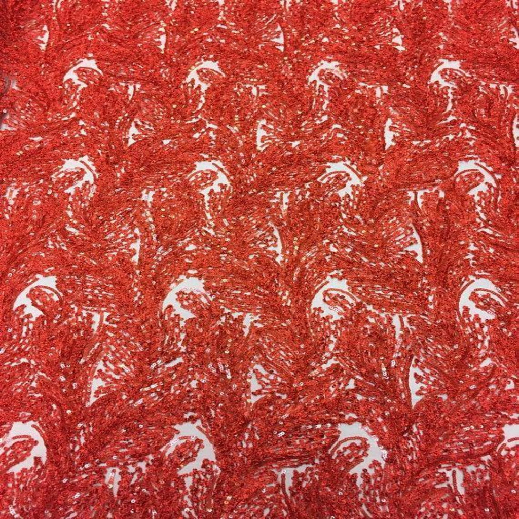 Cozy Pop Thread Floral Sequins Fabric