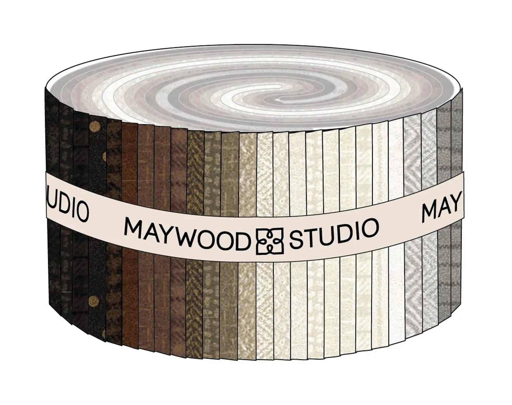 2.5in Strips Woolies Flannel Neutrals Vol. 2, 40pcs/bundle