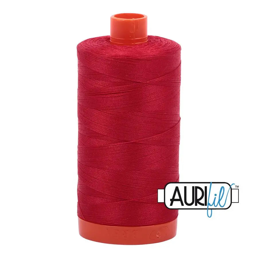 2250 Red Aurifil Cotton 50wt Large Spool