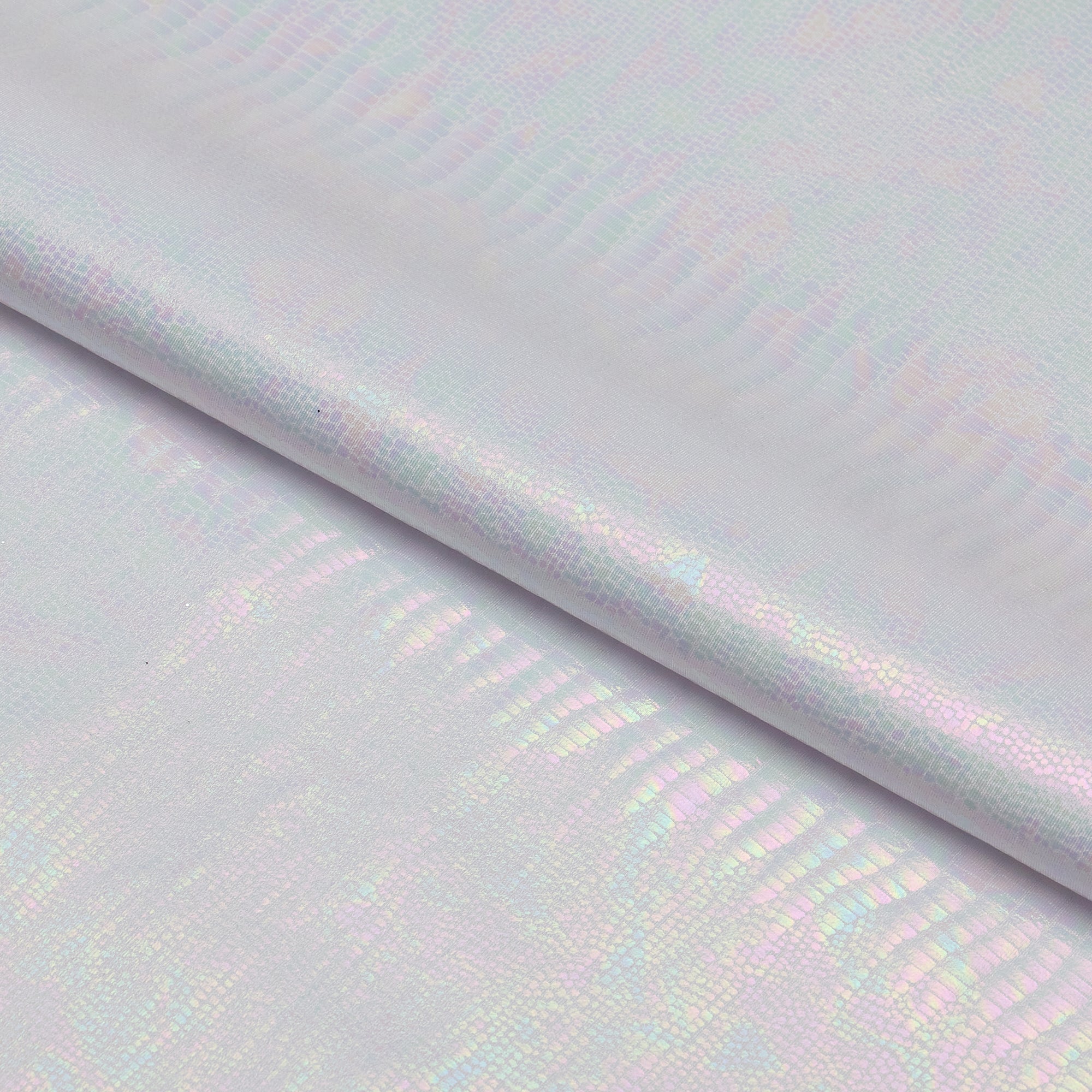 Oil Slick Python Hologram Spandex Fabric | CDW