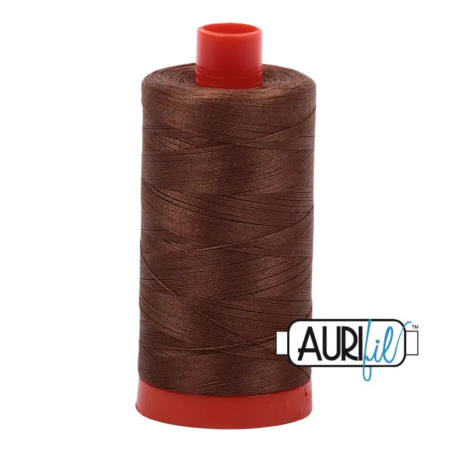 2372 Dark Antique Gold Aurifil Cotton 50wt Large Spool