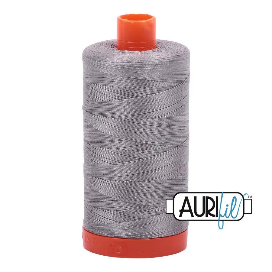 2620 Stainless Steel Aurifil Cotton 50wt Large Spool