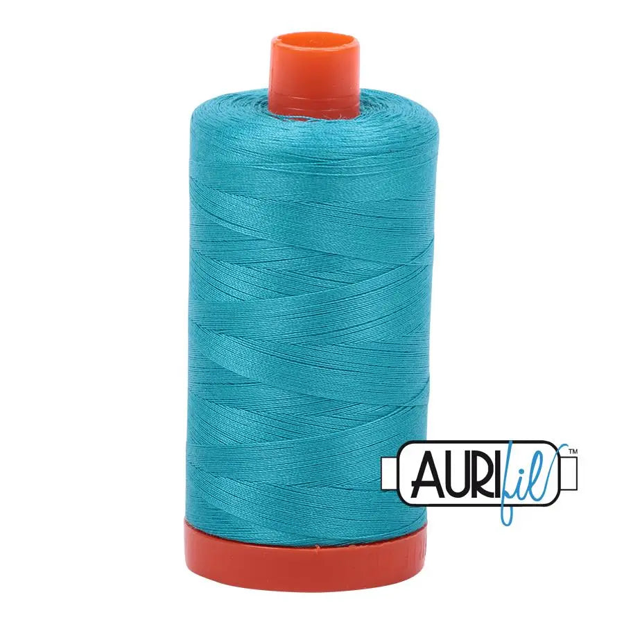 2810 Turquoise Aurifil Cotton 50wt Large Spool