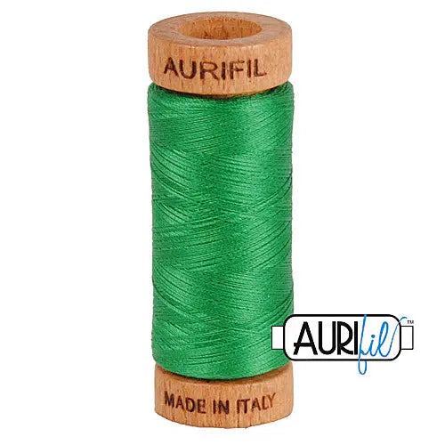 2870 Green Aurifil Cotton 80wt Spool