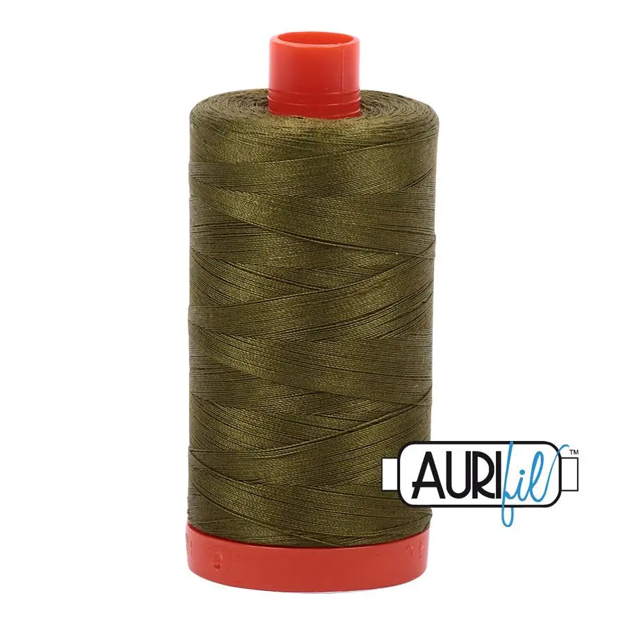 2887 Very Dark Olive Aurifil Cotton 50wt Large Spool