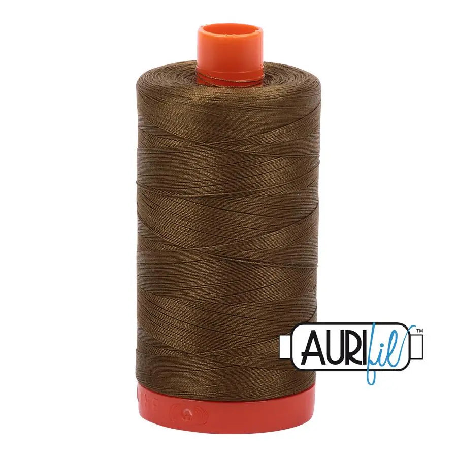 4173 Dark Olive Aurifil Cotton 50wt Large Spool