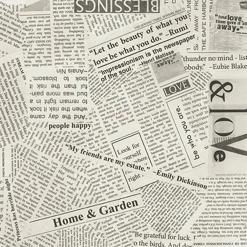 Natural Read All About It Cotton Wideback Fabric Per Yard