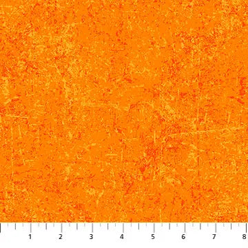 Orange Tangerine Glisten 43"/44" Cotton Fabric Per Yard