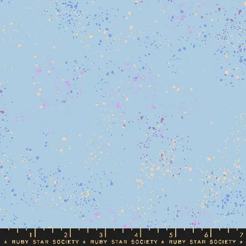 Light Blue Speckled Water 43"/44" Fabric Per Yard