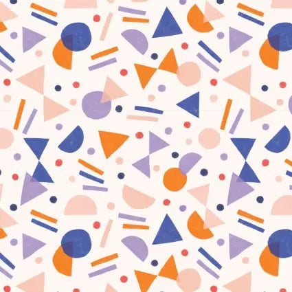 Multi Color Shape Party 44"/45" Fabric Per Yard