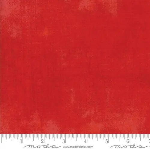 Red Grunge Basics Scarlet 44"/45" Fabric Per Yard