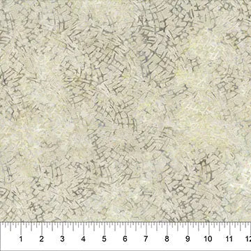 Natural Beige Frost Changes In Seasons Cotton Batik  44"/45" Fabric Per Yard