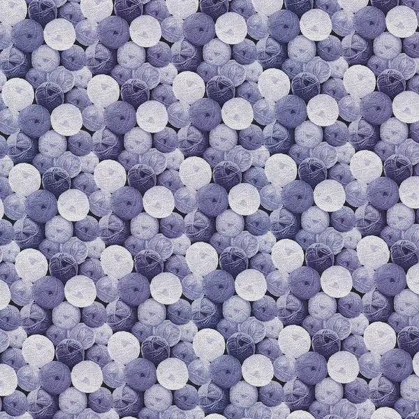 Purple My Pet Family Yarn Balls Cotton 44"/45" Fabric Per Yard