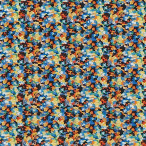 Multi Color Portofino Pebbles Texture Cotton 44"/45" Fabric Per Yard