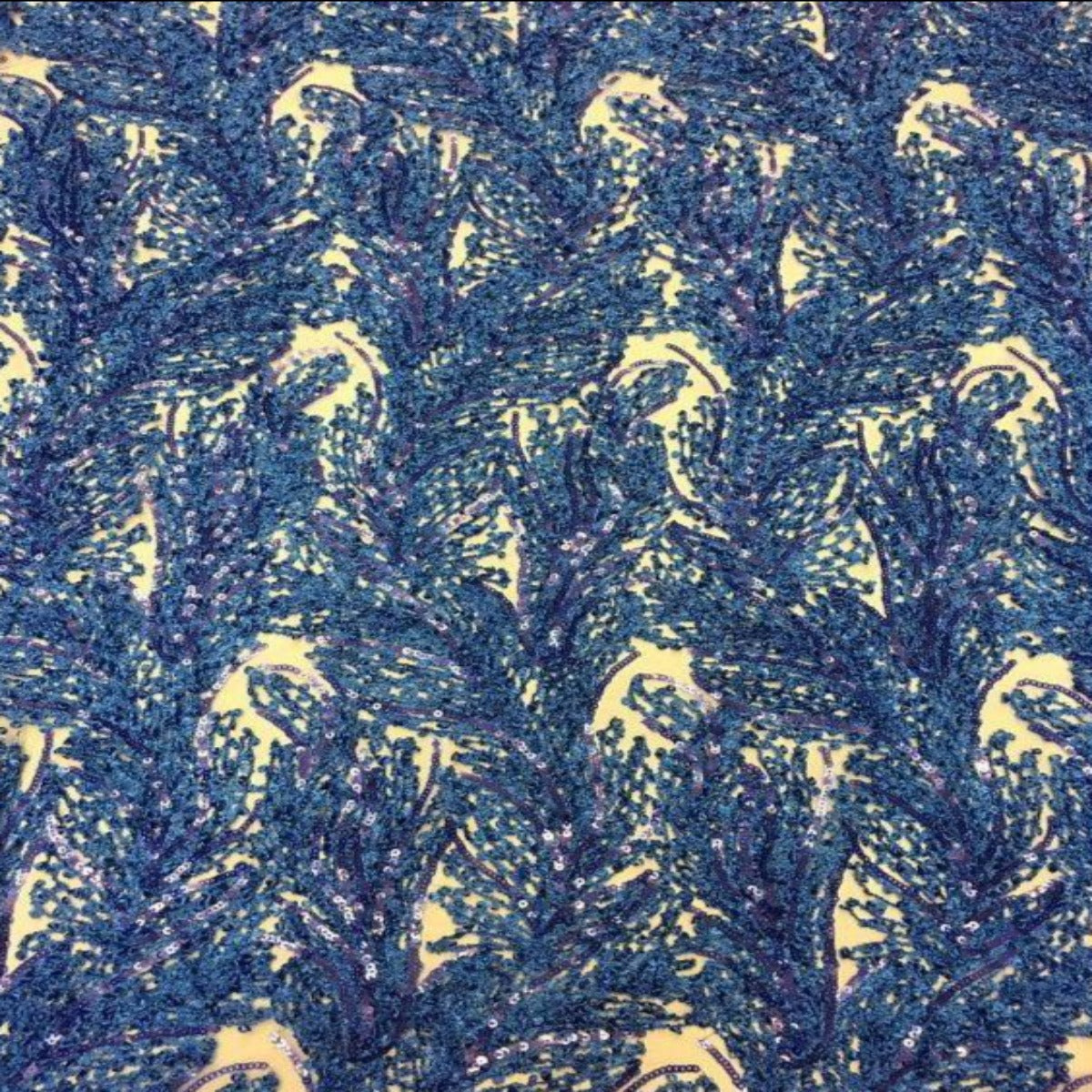 Cozy Pop Thread Floral Sequins Fabric