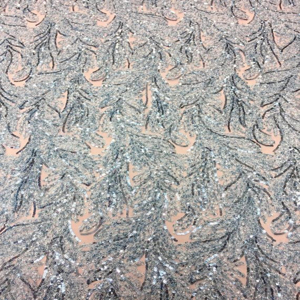 Cozy Pop Thread Floral Sequins Fabric