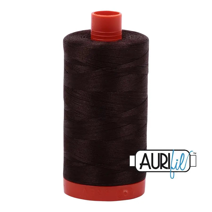5024 Dark Brown Aurifil Cotton 50wt Large Spool