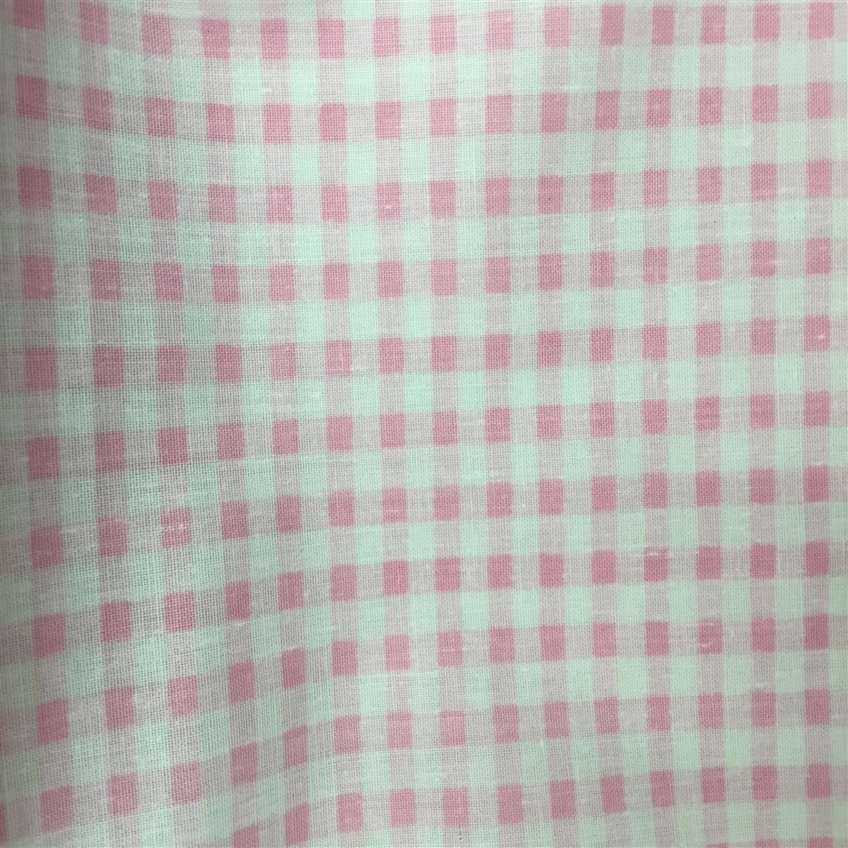 Gingham Checkered Print Poly Cotton Fabric