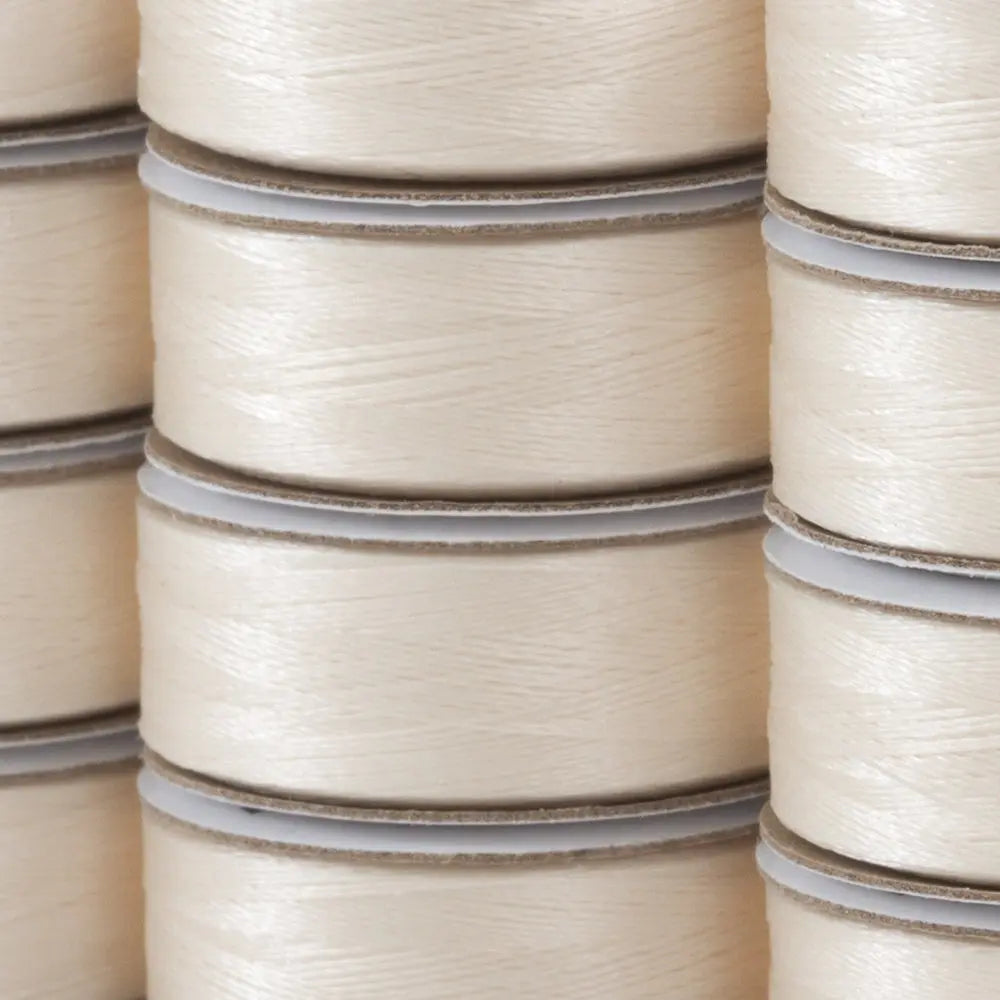 Super Bobs Poly #655 Off White (M-Style) 12 pack pre-wound bobbins