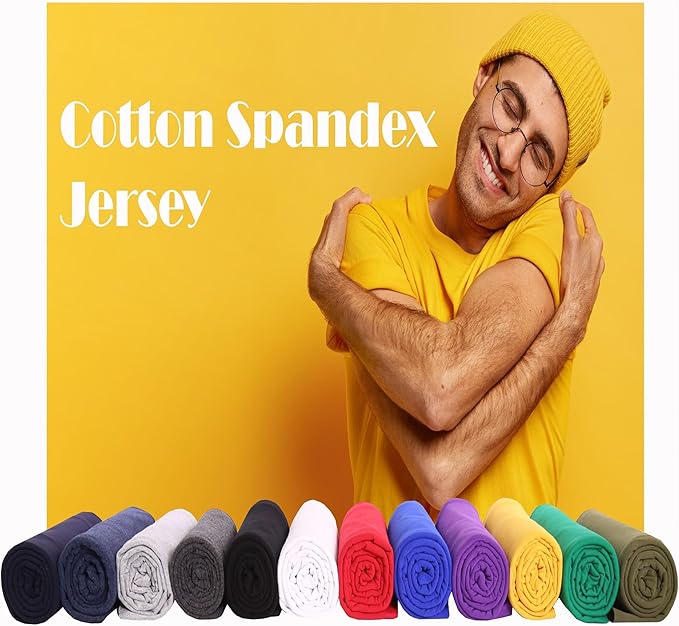 Wholesale Cotton Spandex Jersey Knit Fabric – 12oz, Sold by the Bolt