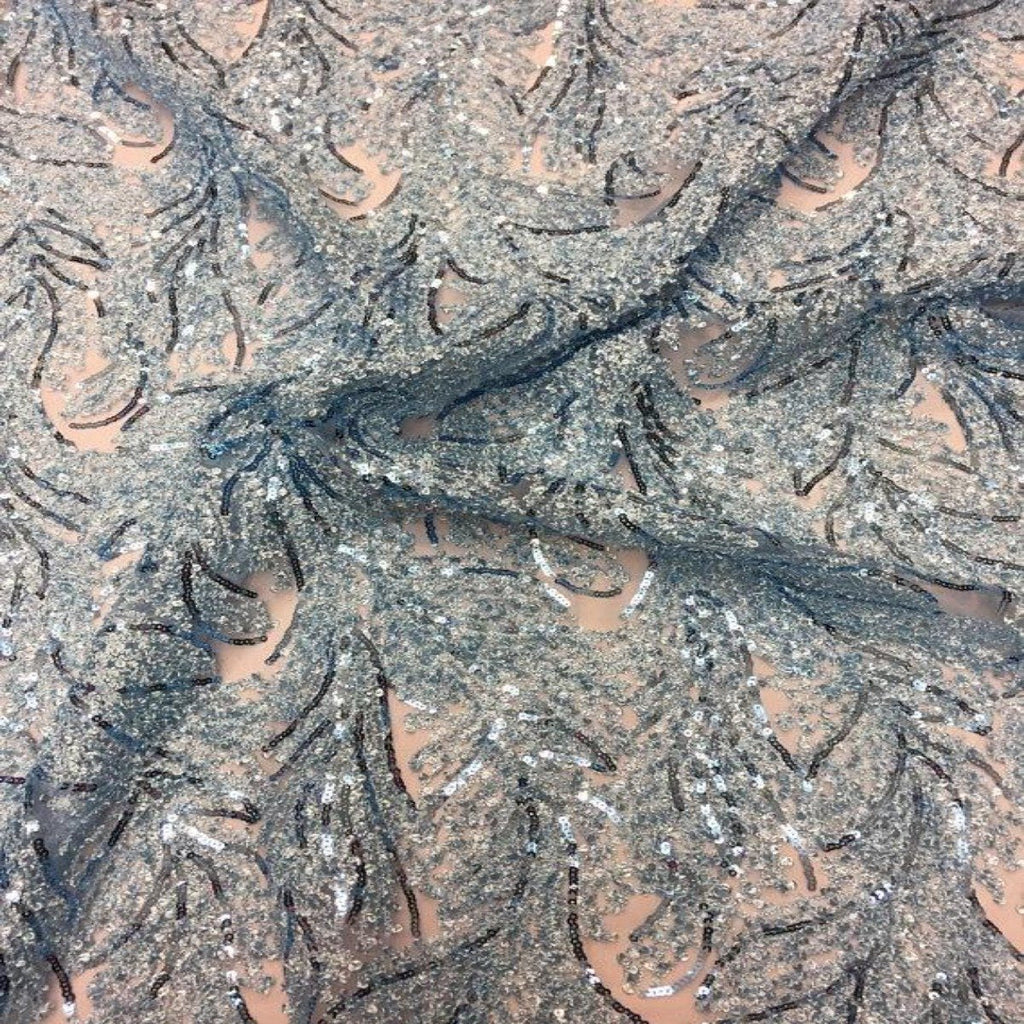 Cozy Pop Thread Floral Sequins Fabric