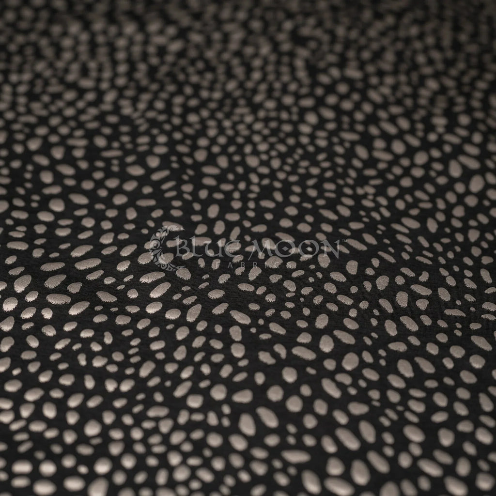 Abstract Animal Foiled EcoDelish Double Peached Melange Fabric | CDW