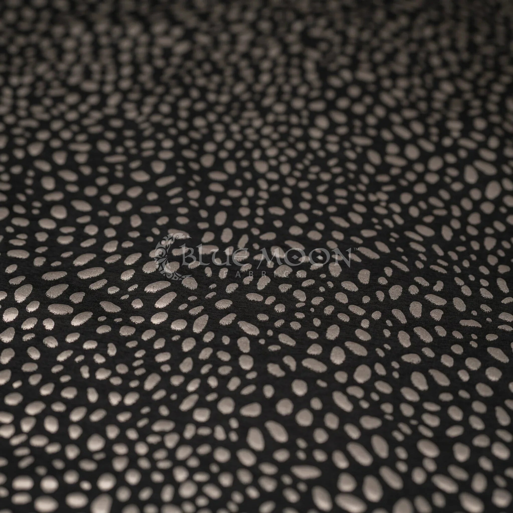 Abstract Animal Foiled EcoDelish Double Peached Melange Fabric | CDW