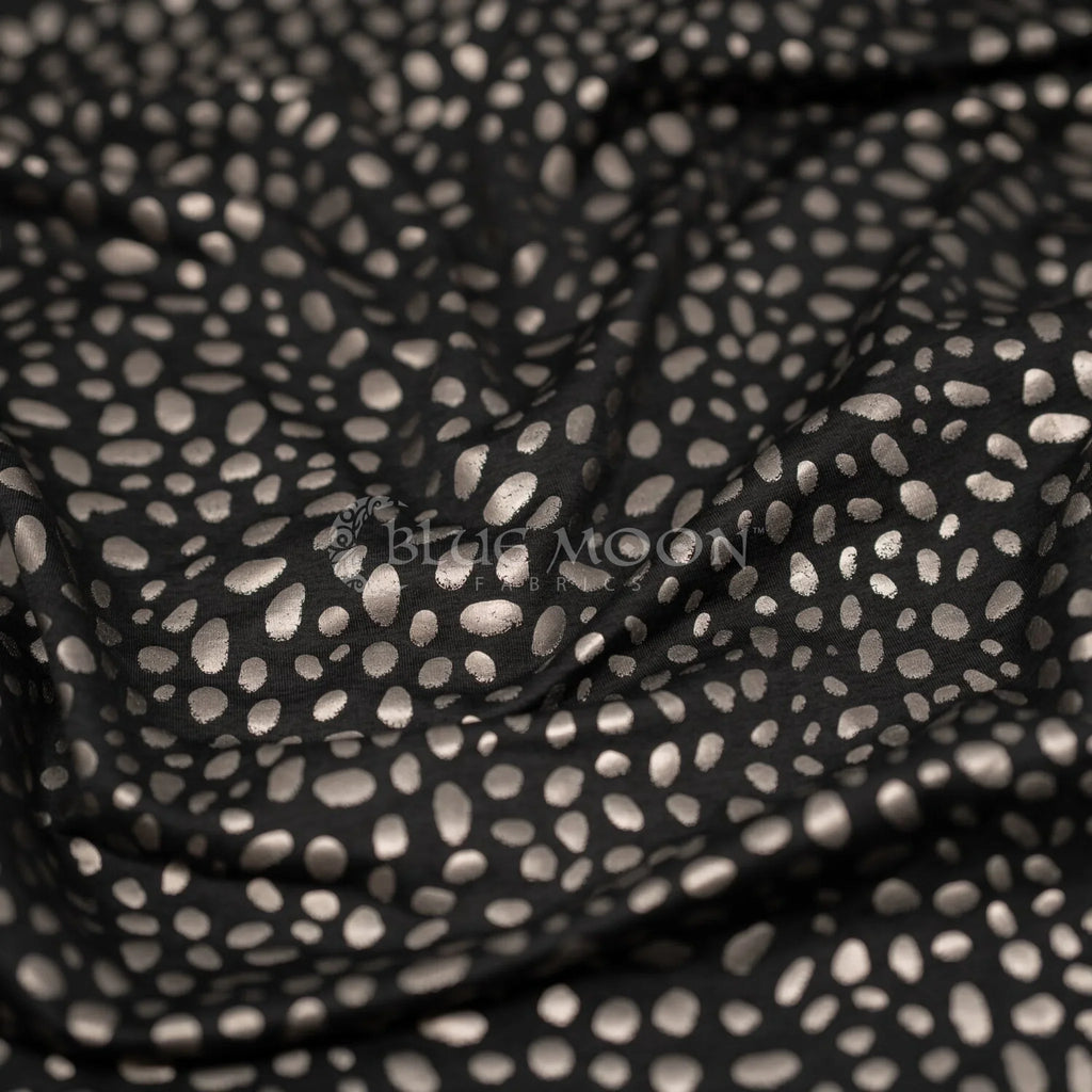 Abstract Animal Foiled EcoDelish Double Peached Melange Fabric | CDW