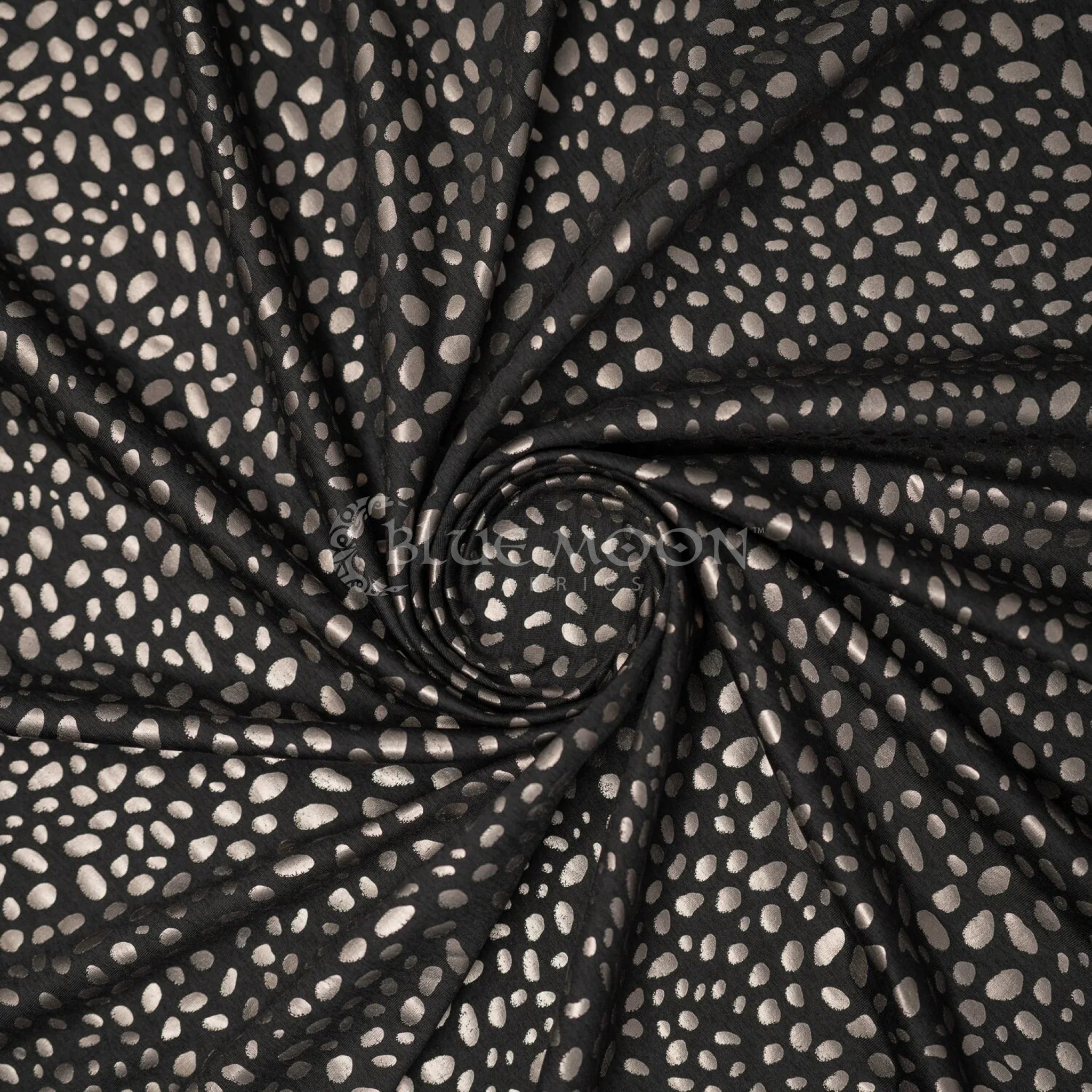 Abstract Animal Foiled EcoDelish Double Peached Melange Fabric | CDW