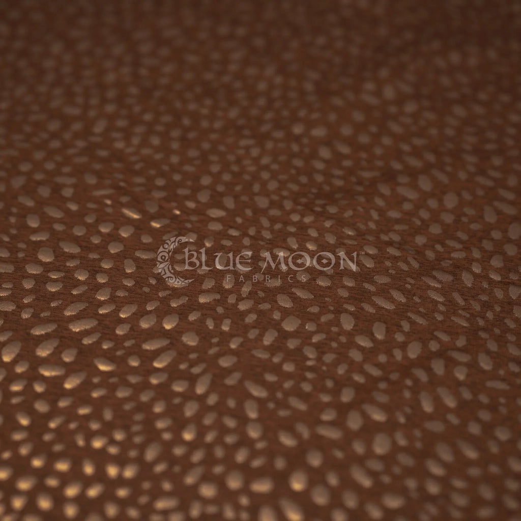 Abstract Animal Foiled EcoDelish Double Peached Melange Fabric | CDW