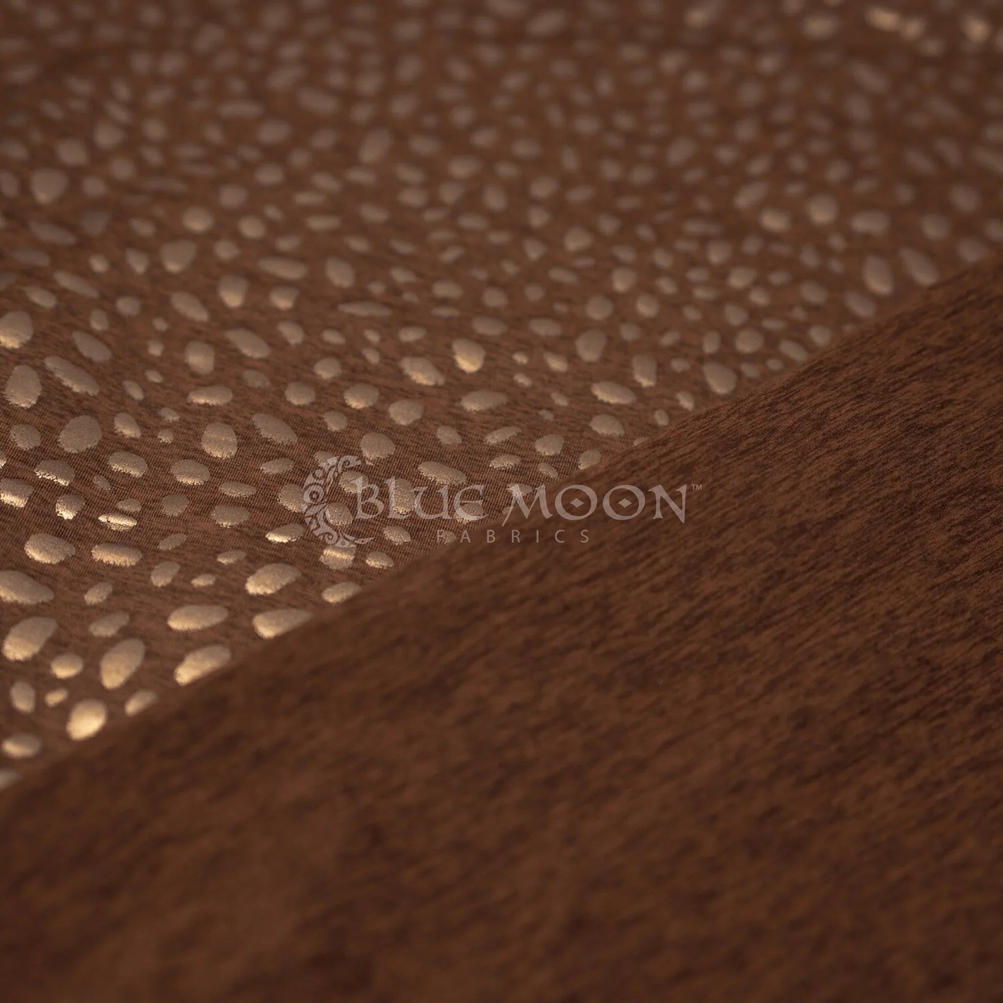 Abstract Animal Foiled EcoDelish Double Peached Melange Fabric | CDW