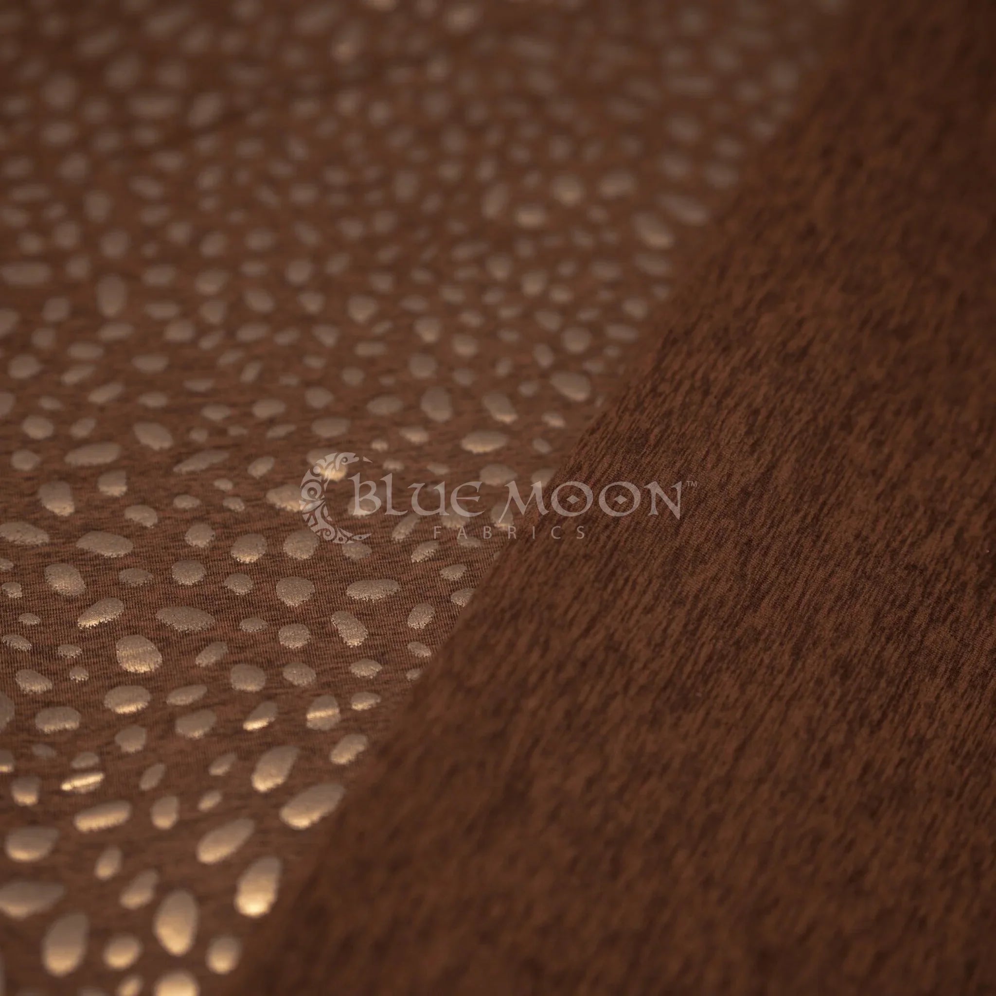 Abstract Animal Foiled EcoDelish Double Peached Melange Fabric | CDW