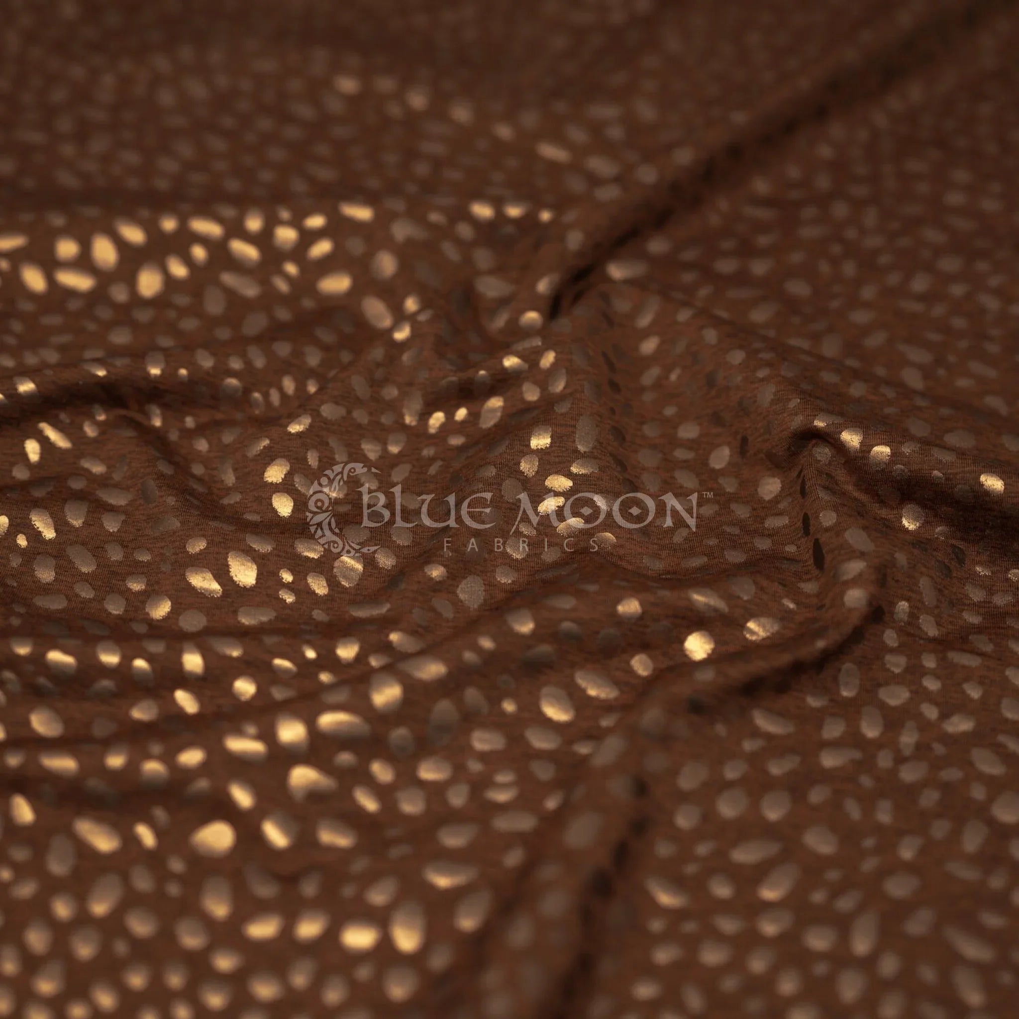 Abstract Animal Foiled EcoDelish Double Peached Melange Fabric | CDW