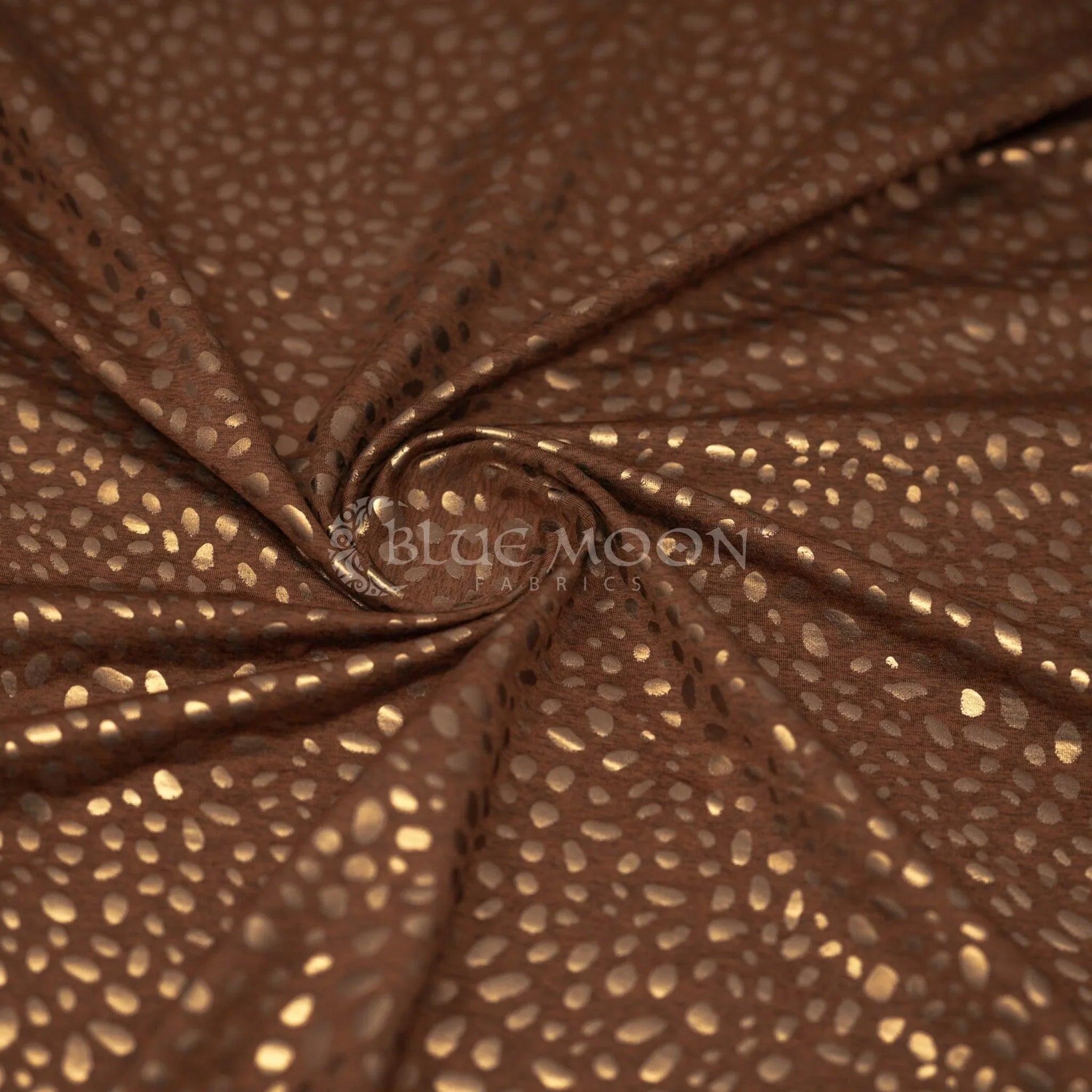 Abstract Animal Foiled EcoDelish Double Peached Melange Fabric | CDW