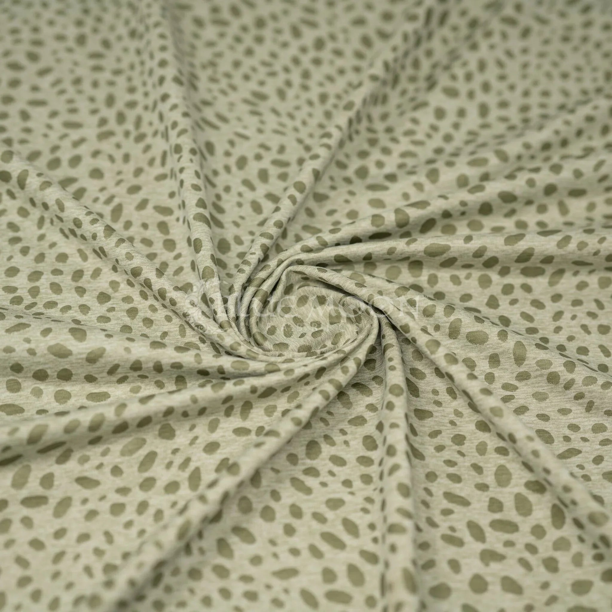 Abstract Animal Foiled EcoDelish Double Peached Melange Fabric | CDW