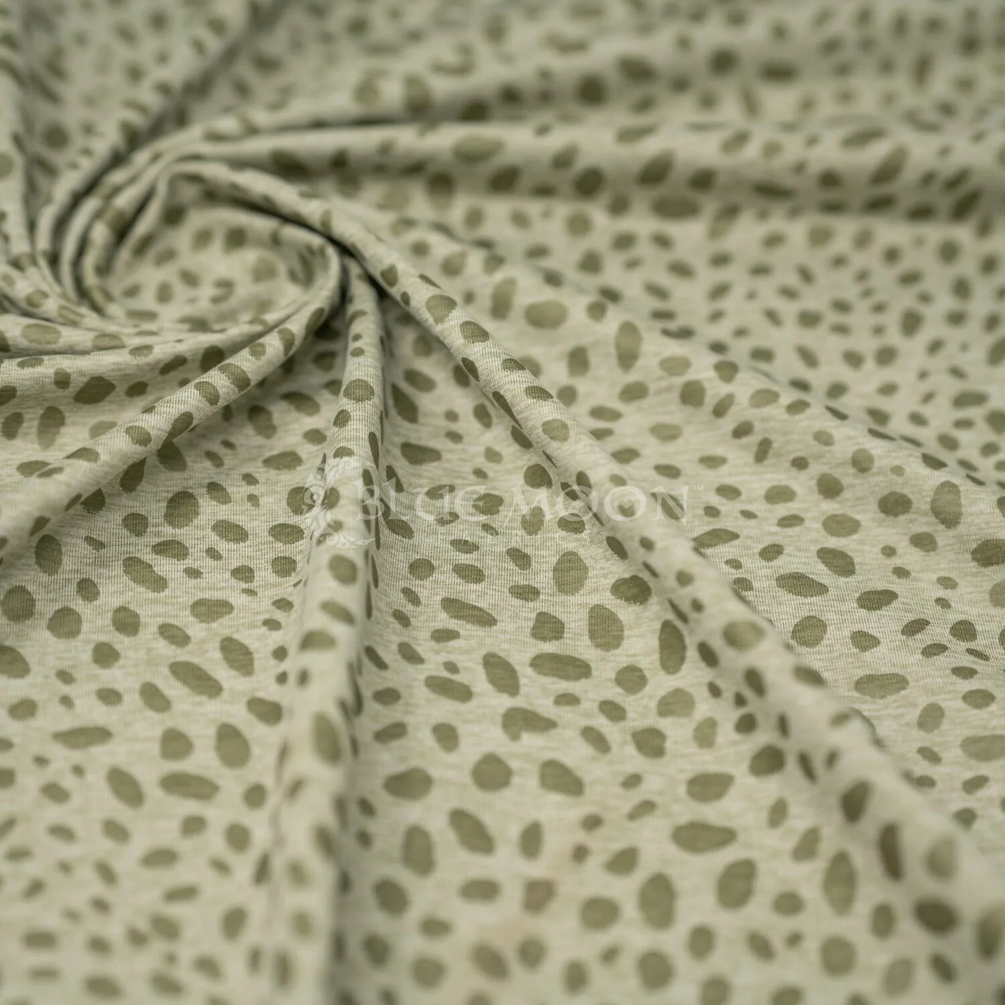 Abstract Animal Foiled EcoDelish Double Peached Melange Fabric | CDW