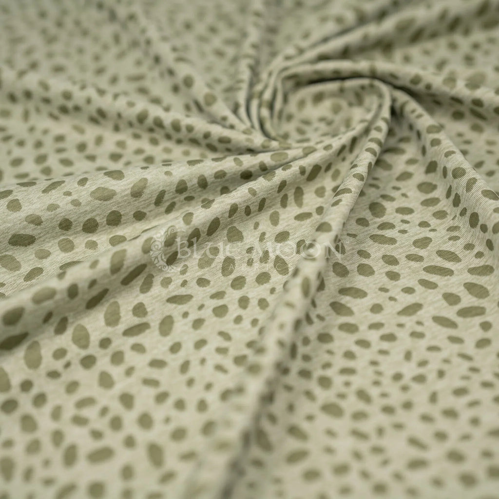 Abstract Animal Foiled EcoDelish Double Peached Melange Fabric | CDW