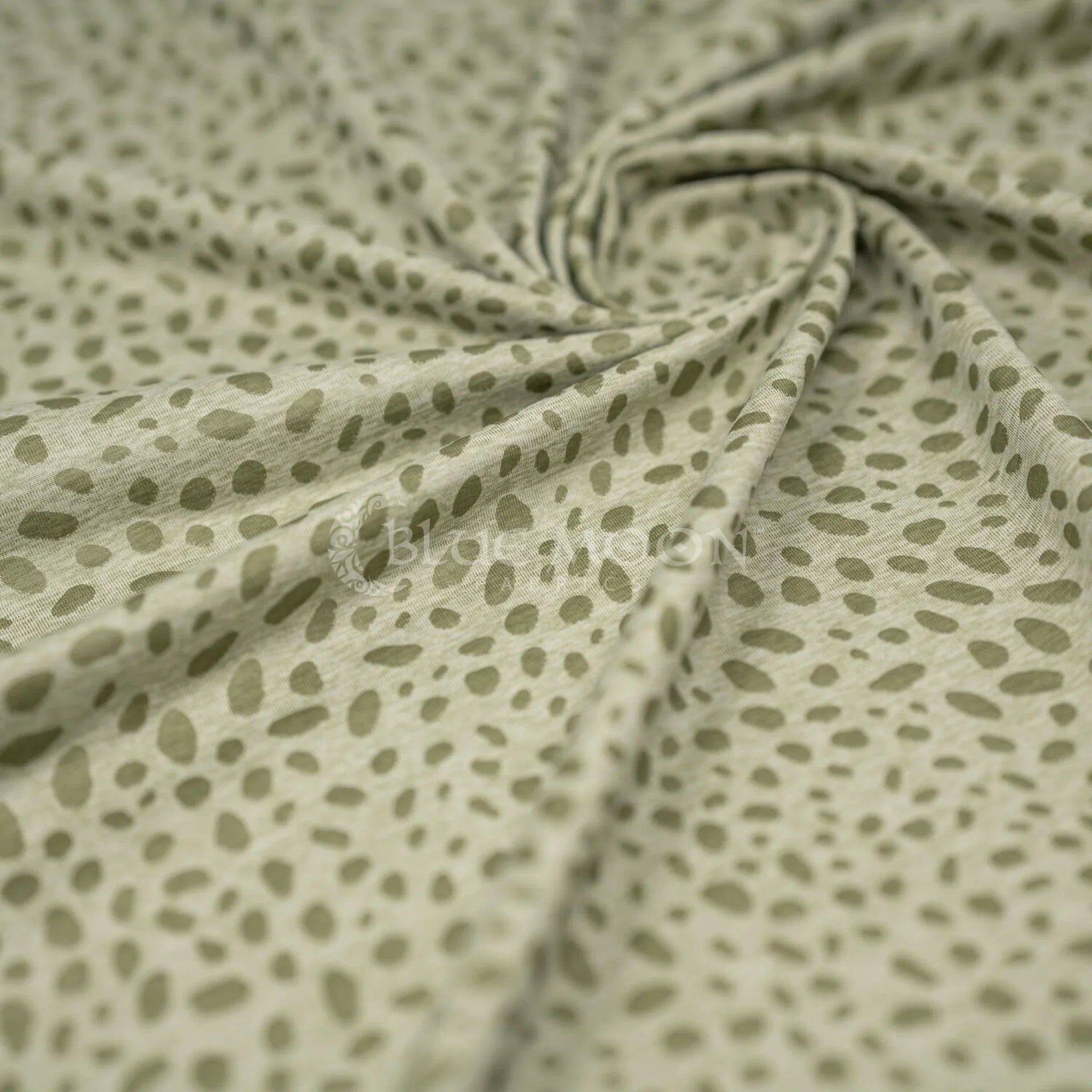 Abstract Animal Foiled EcoDelish Double Peached Melange Fabric | CDW