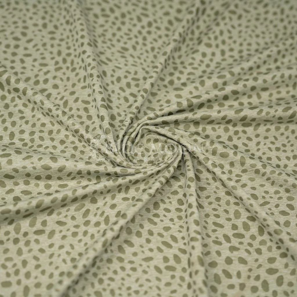 Abstract Animal Foiled EcoDelish Double Peached Melange Fabric | CDW