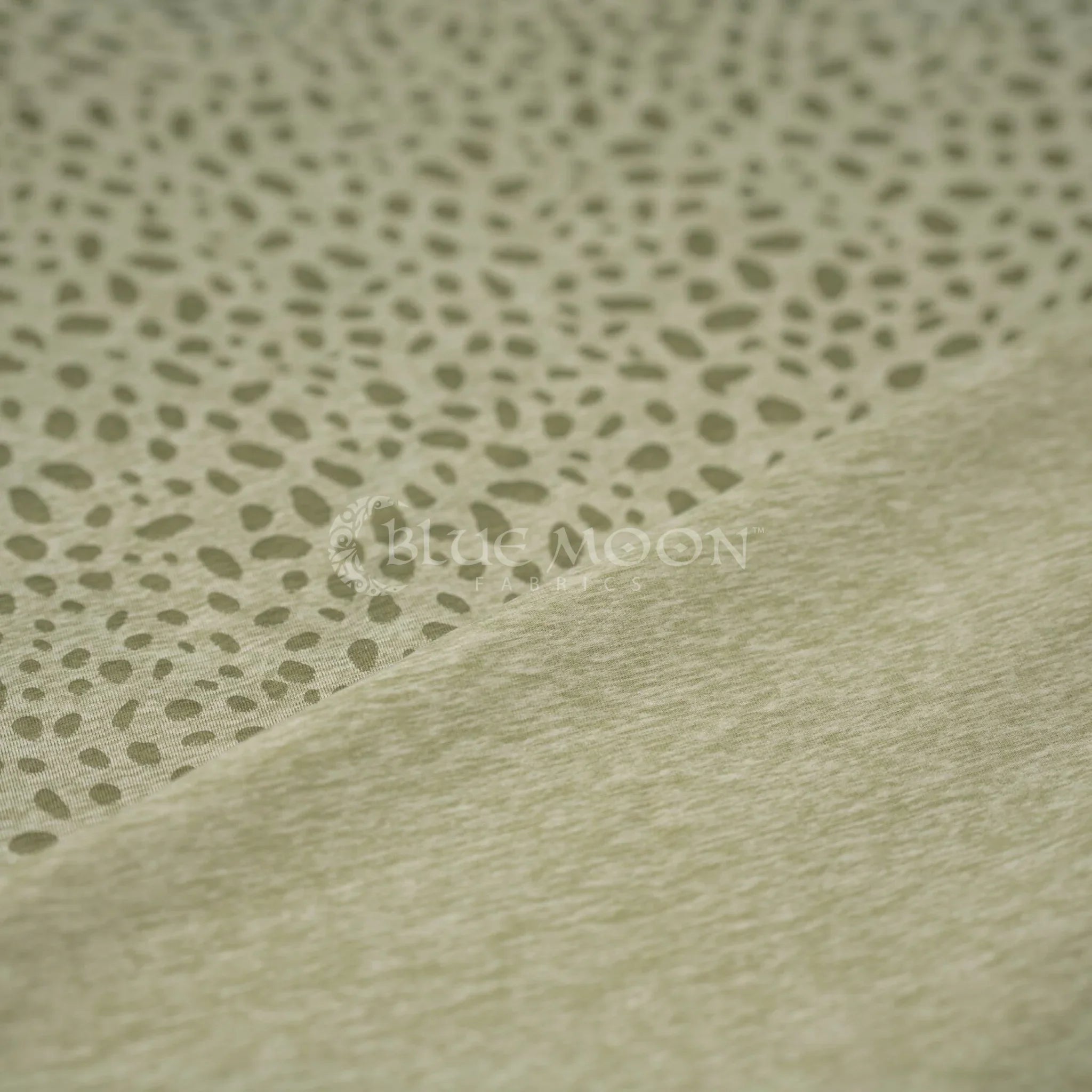 Abstract Animal Foiled EcoDelish Double Peached Melange Fabric | CDW