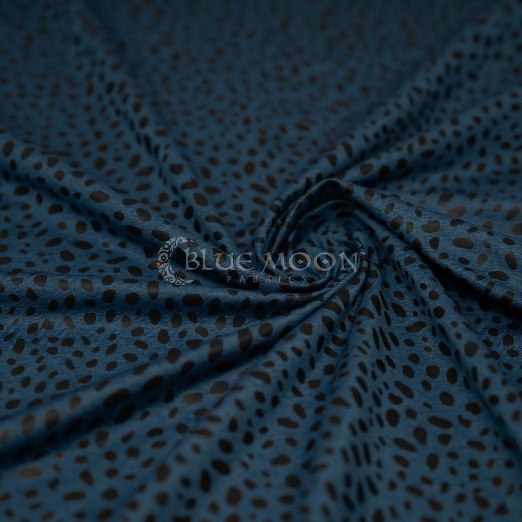 Abstract Animal Foiled EcoDelish Double Peached Melange Fabric | CDW