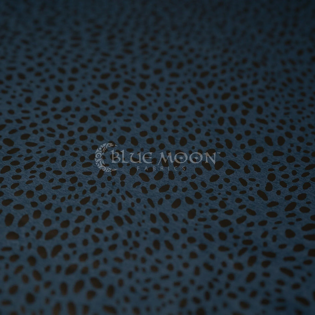 Abstract Animal Foiled EcoDelish Double Peached Melange Fabric | CDW