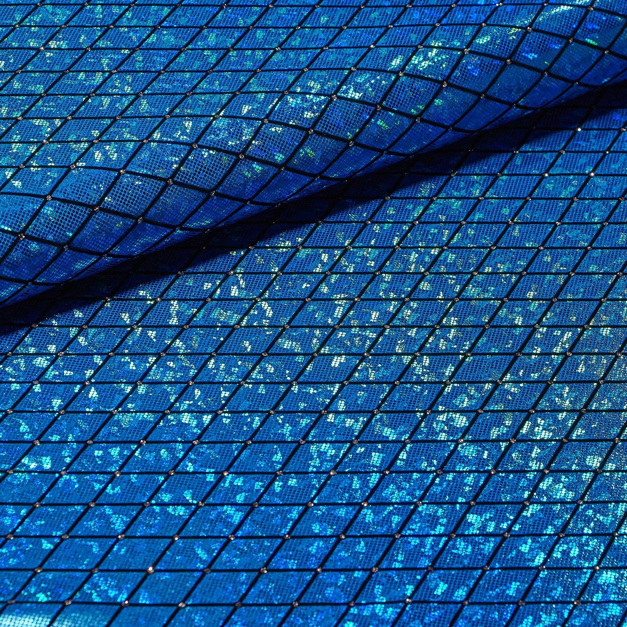 Argyle Shattered Glass Foiled Spandex Fabric | CDW