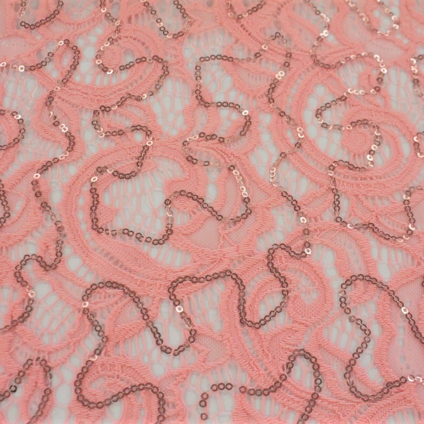Ashley Stretch Lace Sequin Fabric | CDW
