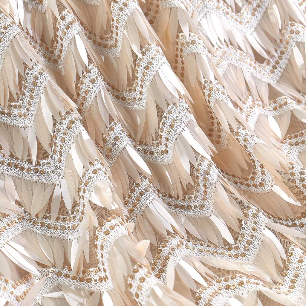 Athena Embroidered Mesh Sequin Fabric | CDW